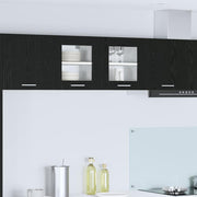 Viseći ormarić s pohranom 2 pcs Crni hrast 40 x 31 x 40 cm