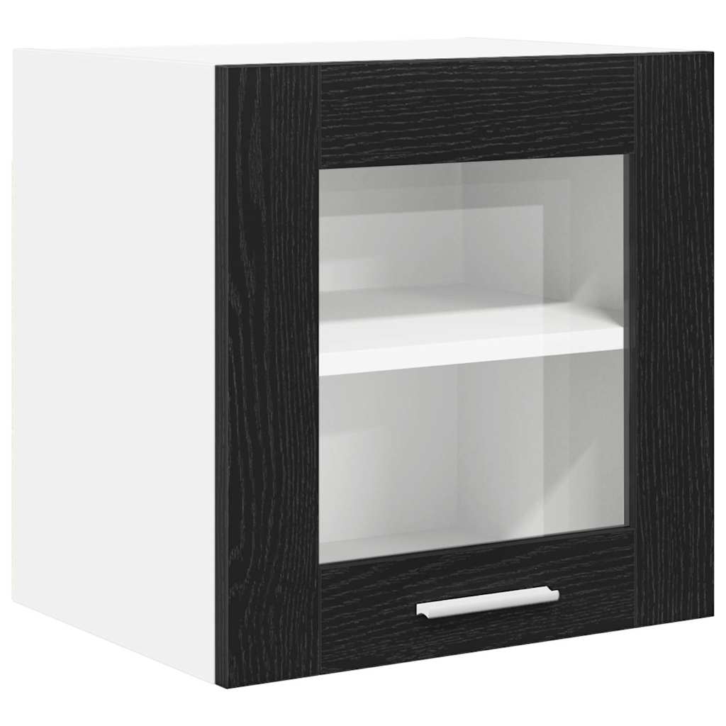 Viseći ormarić s pohranom 2 pcs Crni hrast 40 x 31 x 40 cm