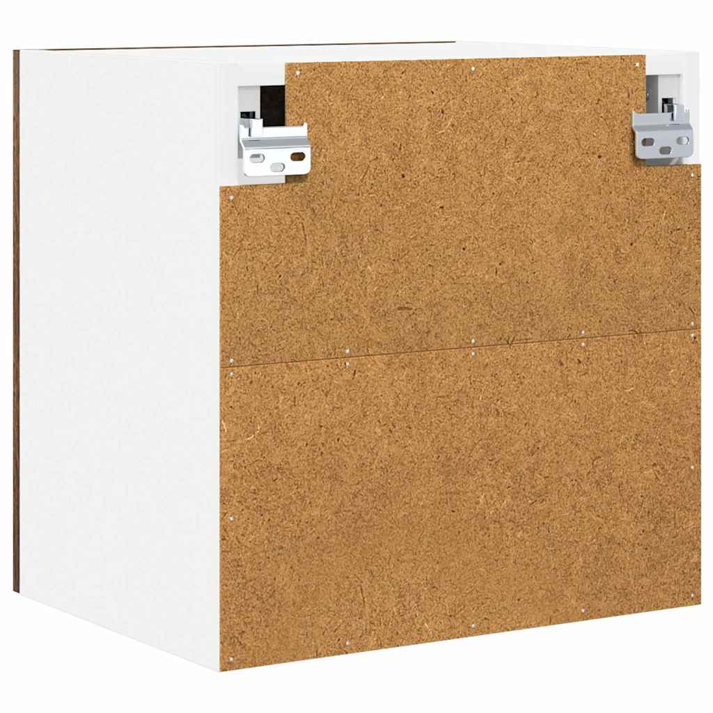 Viseći ormarić s pohranom 2 pcs Dimljeni hrast 40 x 31 x 40 cm