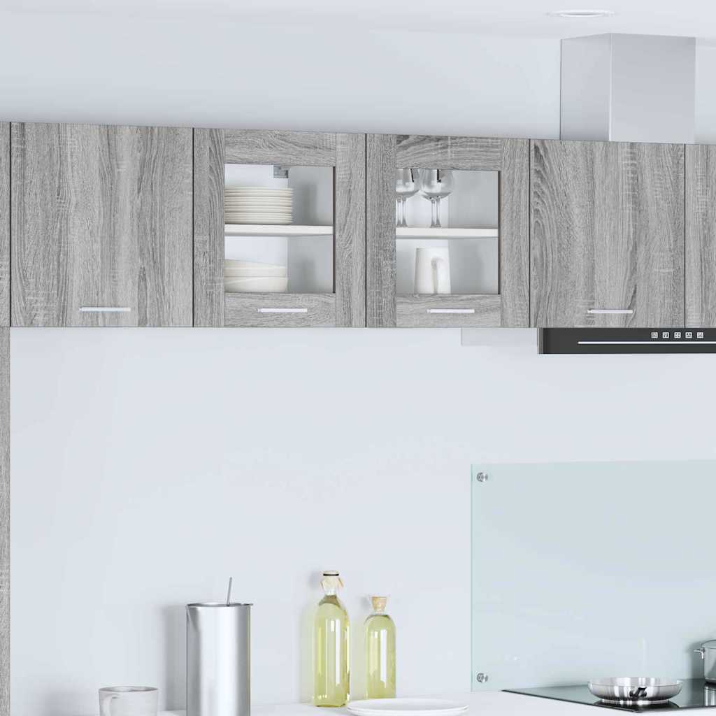 Viseći ormarić s pohranom 2 pcs Siva Sonoma 40 x 31 x 40 cm