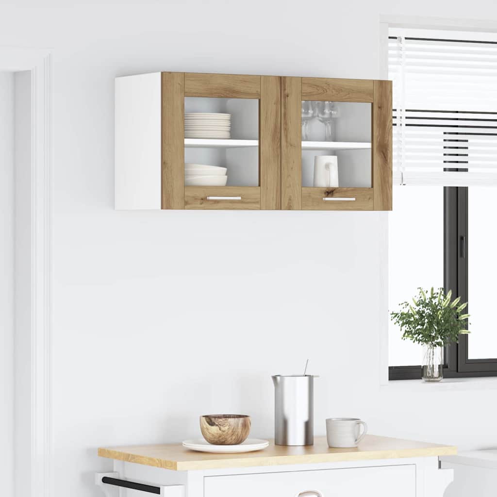 Viseći ormarić Riga 2 pcs Umjetnički hrast 40 x 31 x 40 cm