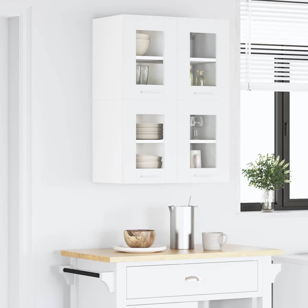 Viseći ormarić 2 pcs Bijelo 60 x 31 x 40 cm Konstruirano drvo