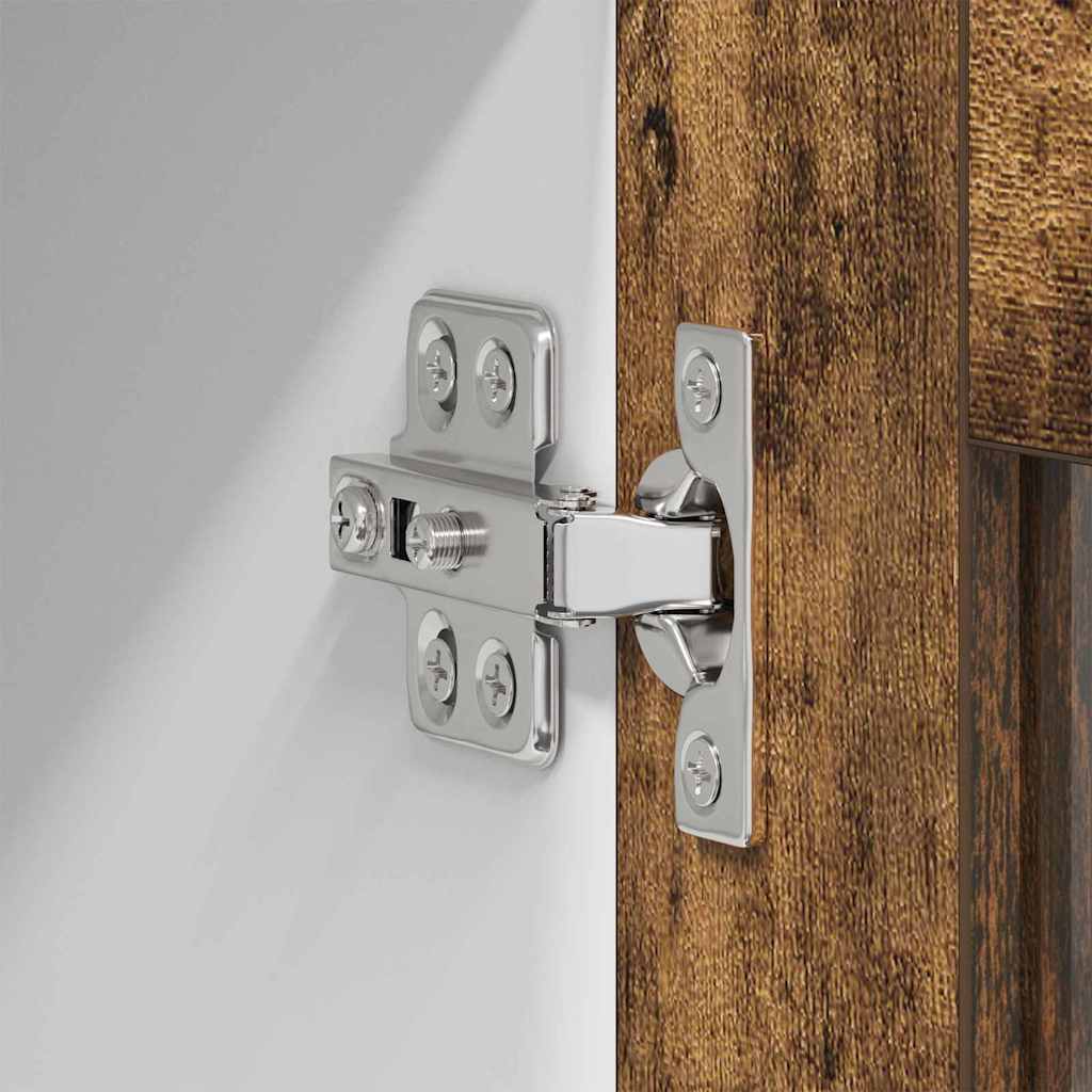 Viseći ormarić s pohranom 2 pcs Dimljeni hrast 60 x 31 x 40 cm