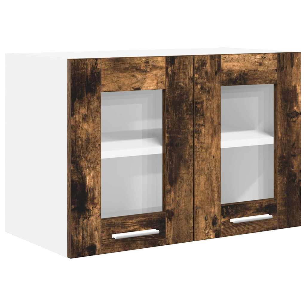 Viseći ormarić s pohranom 2 pcs Dimljeni hrast 60 x 31 x 40 cm
