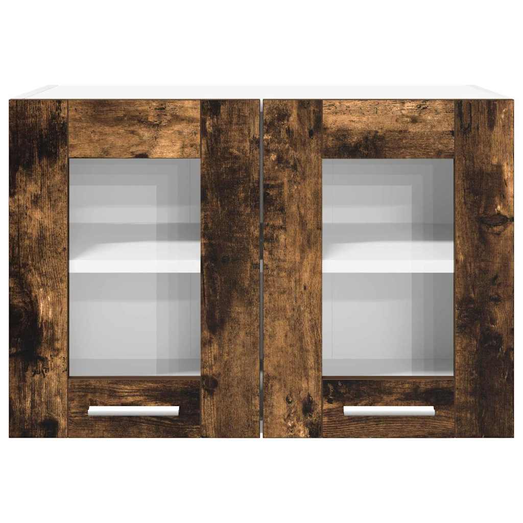 Viseći ormarić s pohranom 2 pcs Dimljeni hrast 60 x 31 x 40 cm