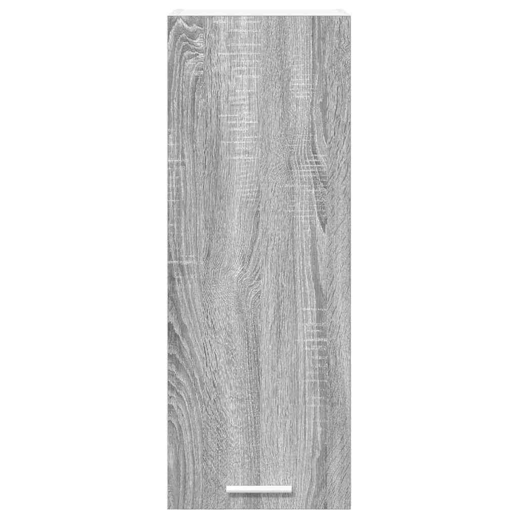 Viseći ormarić 2 pcs Siva Sonoma i bijela 30 x 31 x 80 cm