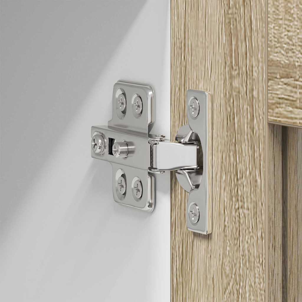 Viseći ormarić s pohranom 2 pcs Sonoma hrast 40 x 31 x 80 cm