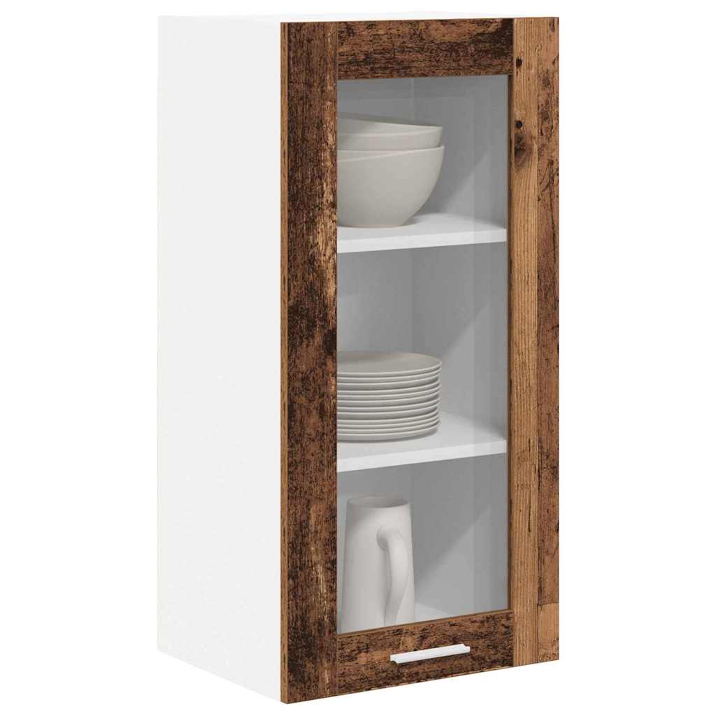 Viseći ormarić s pohranom 2 pcs Staro drvo 40 x 31 x 80 cm