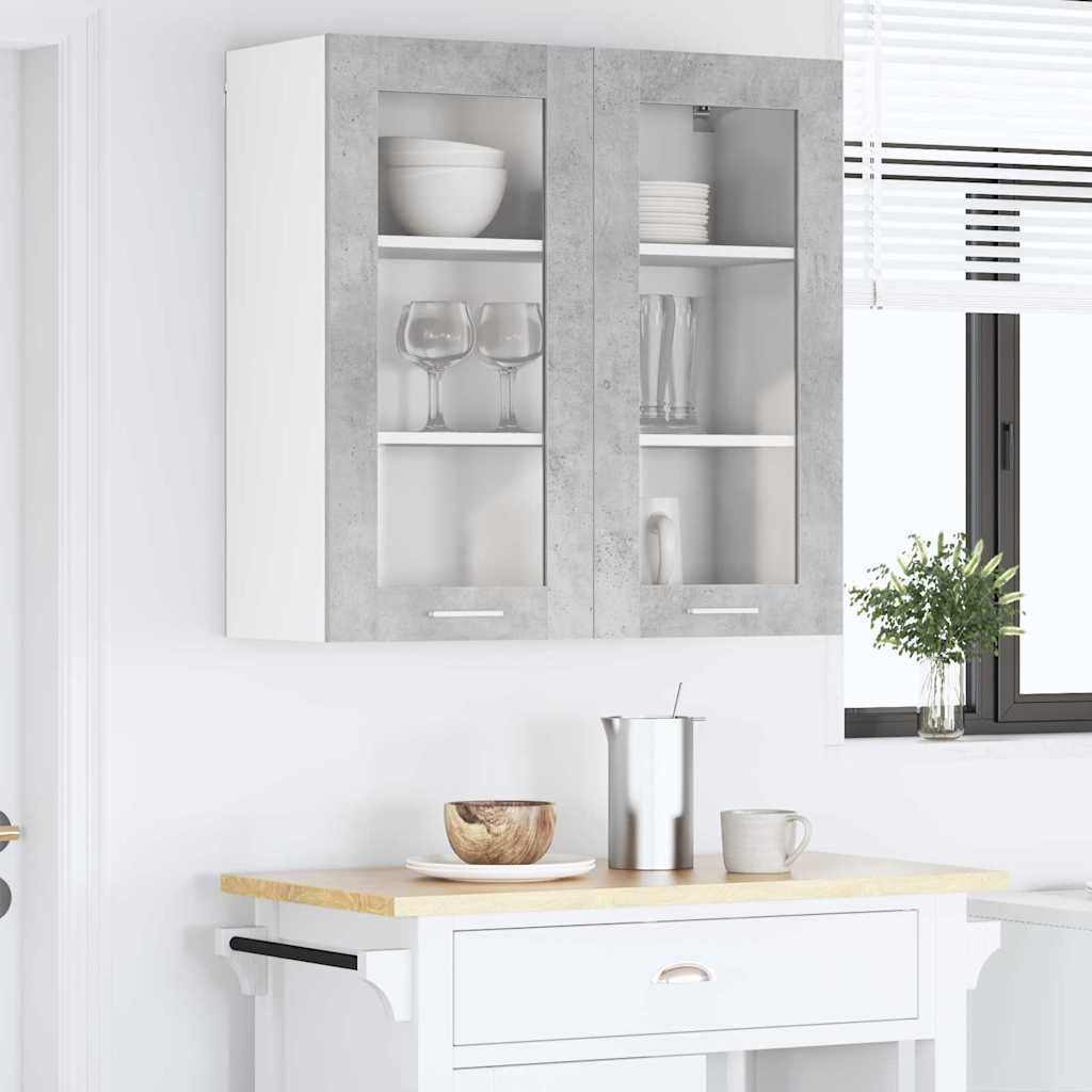 Viseći ormarić Betonski sivi 80 x 31 x 80 cm Konstruirano drvo