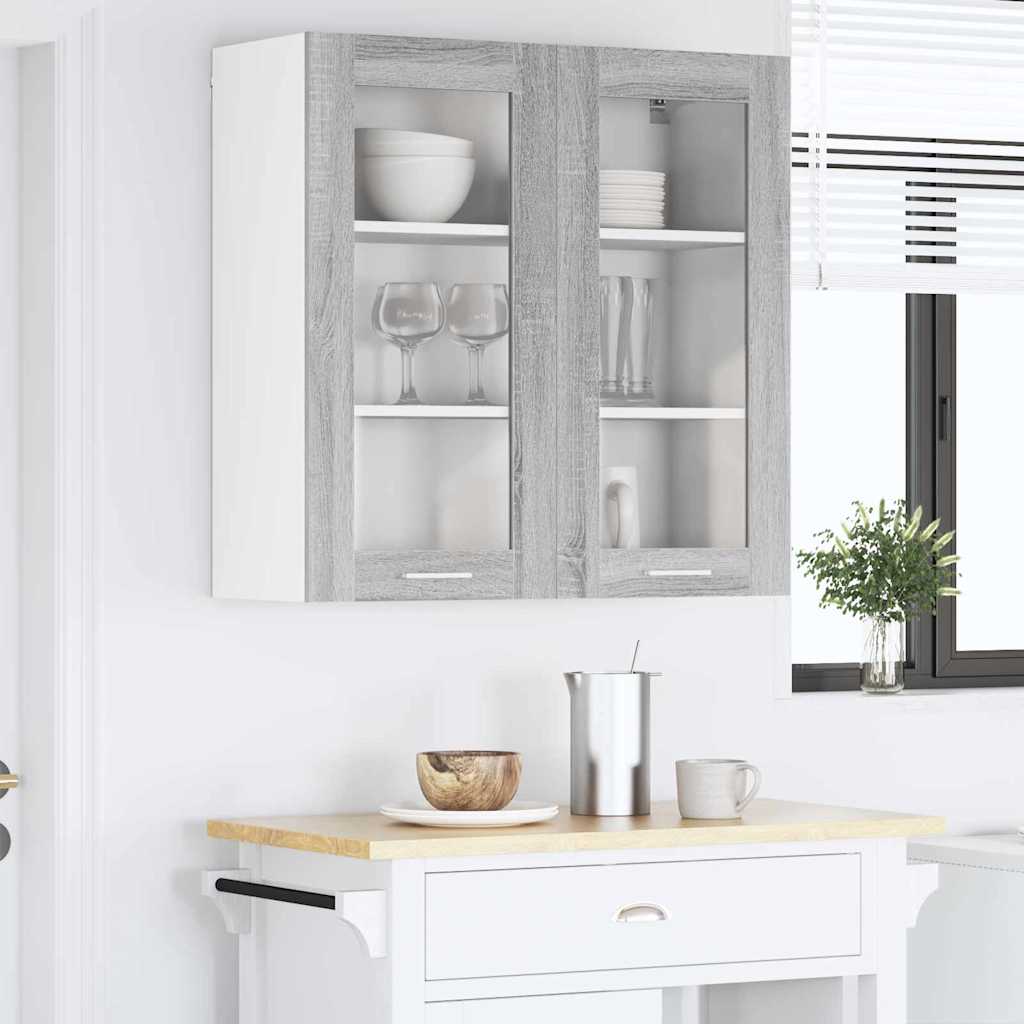 Viseći ormarić Siva Sonoma 80 x 31 x 80 cm Konstruirano drvo