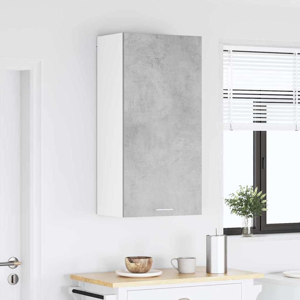 Viseći ormarić s pohranom Beton siva i bijela 50 x 31 x 100 cm