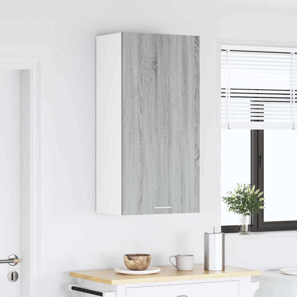 Viseći ormarić s pohranom Siva Sonoma i bijela 50 x 31 x 100 cm