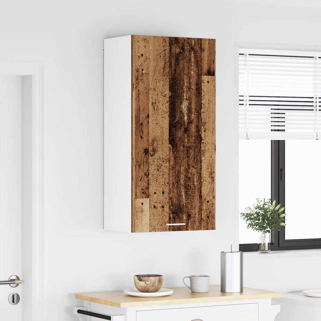 Viseći ormarić Stari drvo i bijela 50 x 31 x 100 cm