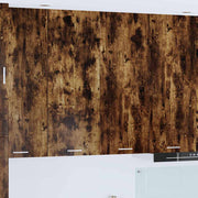 Viseći ormarić s pohranom Dimljeni hrast 80 x 31 x 100 cm