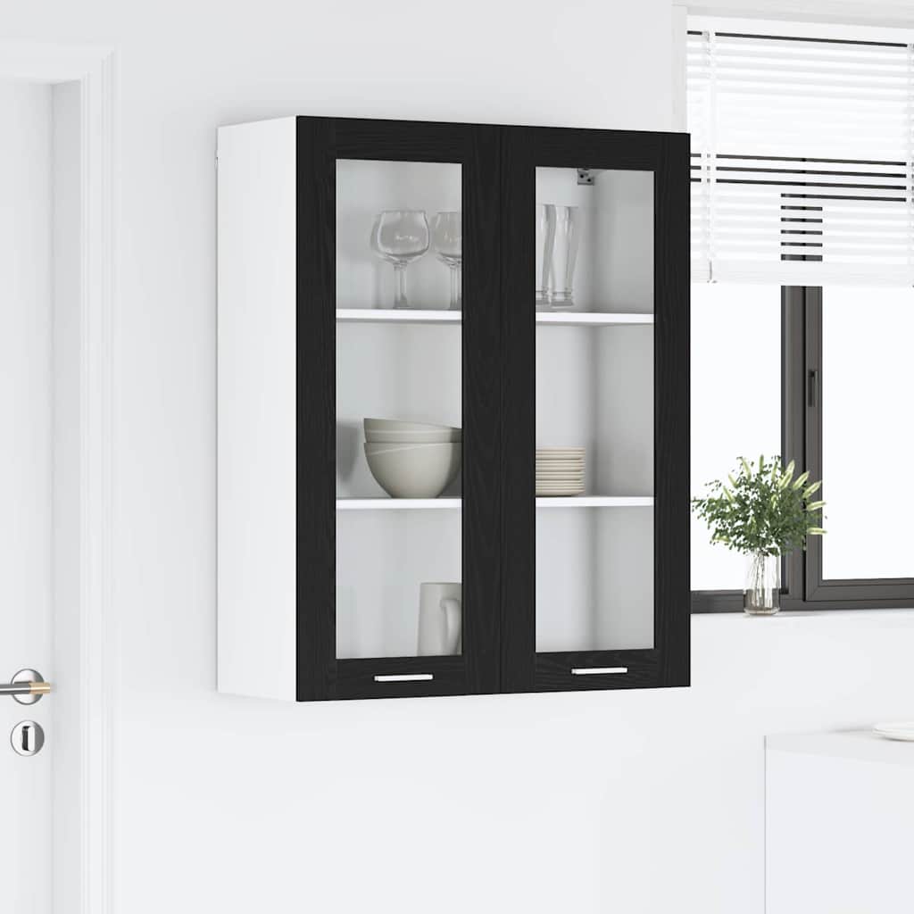 Viseći ormarić Crni hrast 80 x 31 x 100 cm Konstruirano drvo