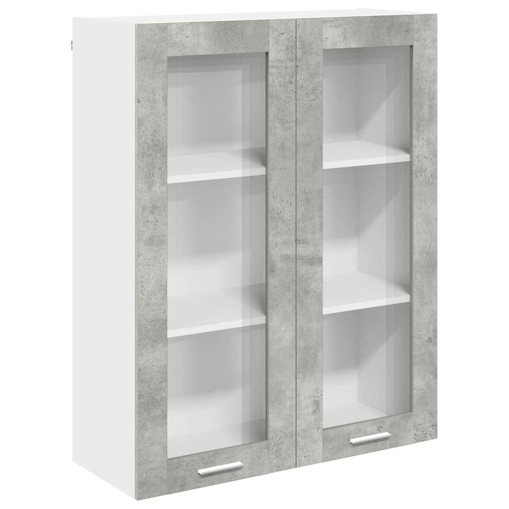 Viseći ormarić Betonski sivi 80 x 31 x 100 cm Konstruirano drvo