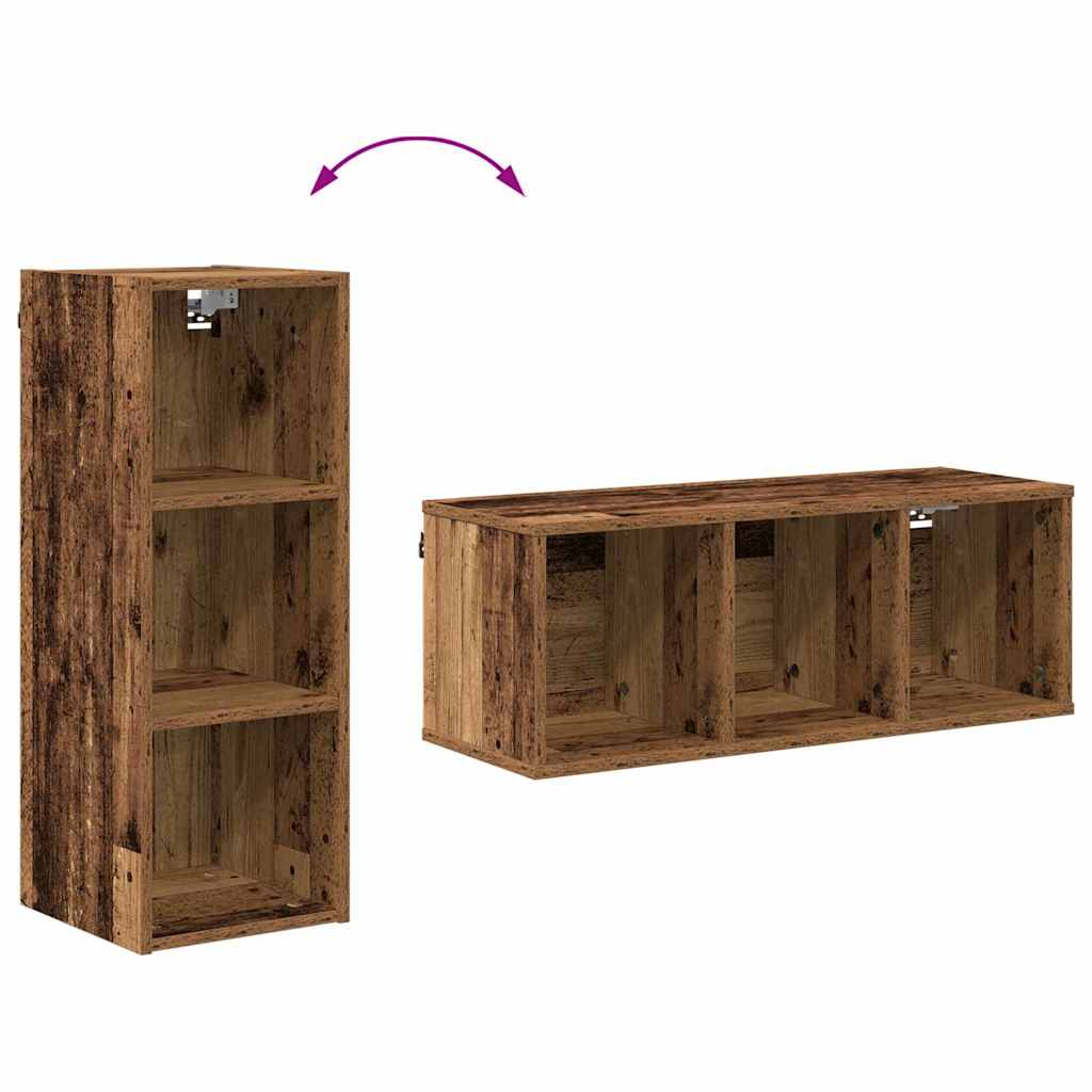 Viseći ormarić s pohranom Riga Staro drvo 30 x 29,5 x 80 cm