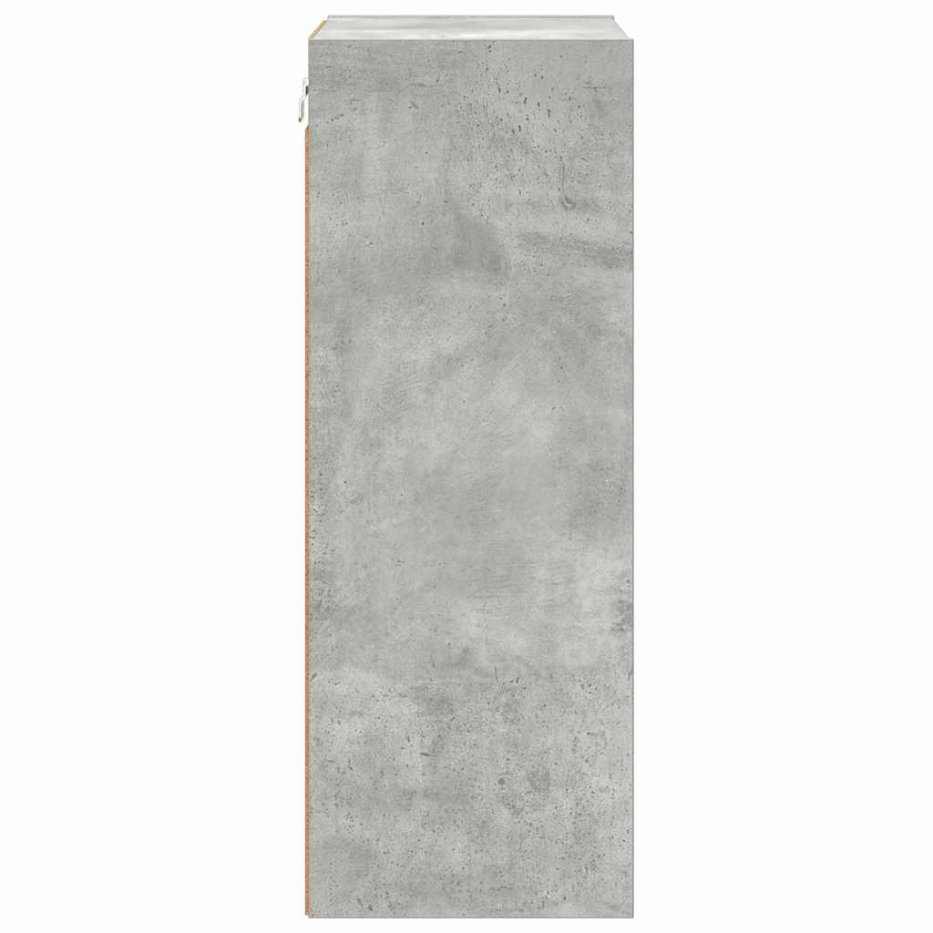 Viseći ormarić s pohranom Betonski sivi 40 x 29,5 x 80 cm
