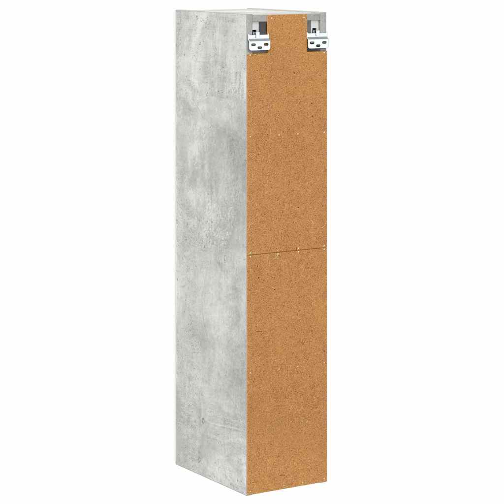 Viseći ormarić s pohranom Betonski sivi 20 x 29,5 x 100 cm