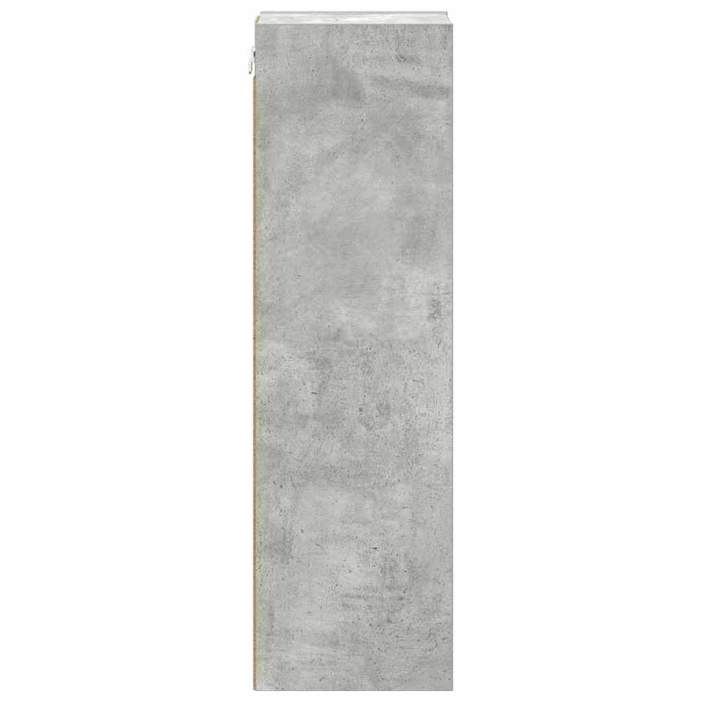 Viseći ormarić s pohranom Betonski sivi 20 x 29,5 x 100 cm