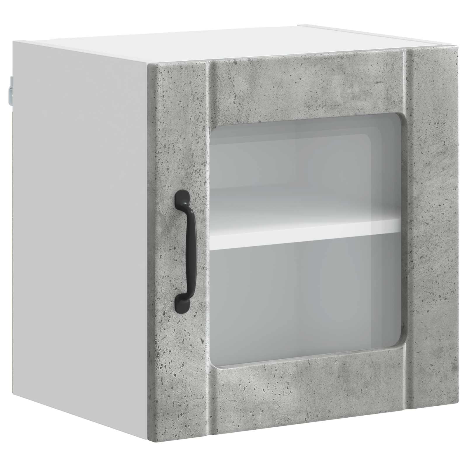 Zidni stakleni ormarić Lucca 2 pcs Betonska siva