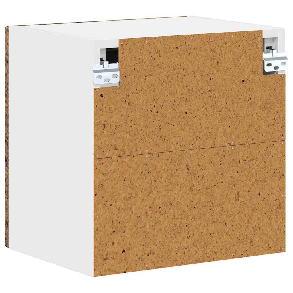 Zidni stakleni ormarić Lucca Staro drvo 40 x 31 x 40 cm