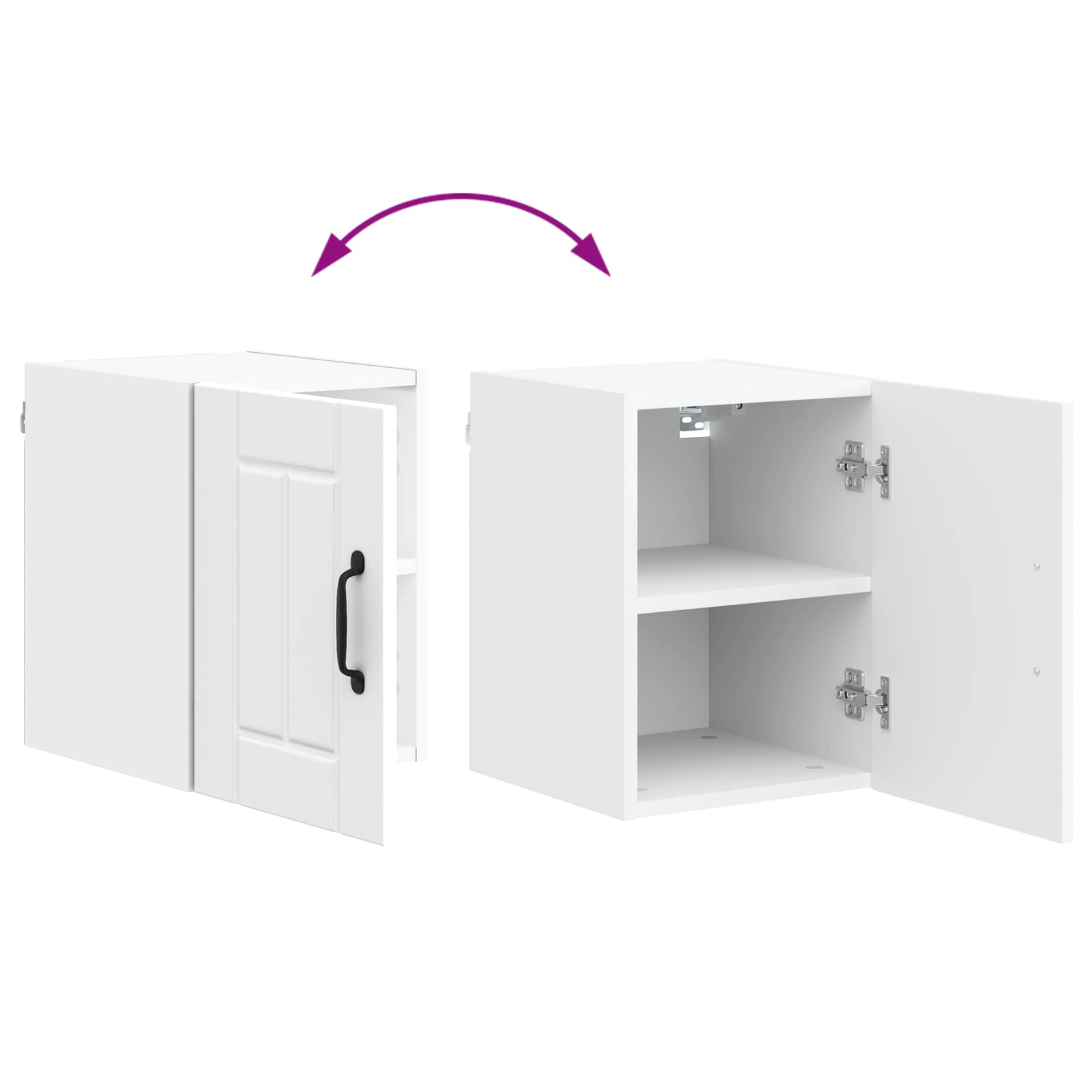 Ormar za Zid Lucca 2 pcs Bijela 30 x 31 x 40 cm