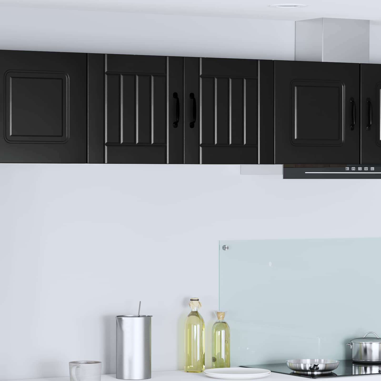Ormar za Zid Lucca Crna 40 x 31 x 40 cm Konstruirano drvo