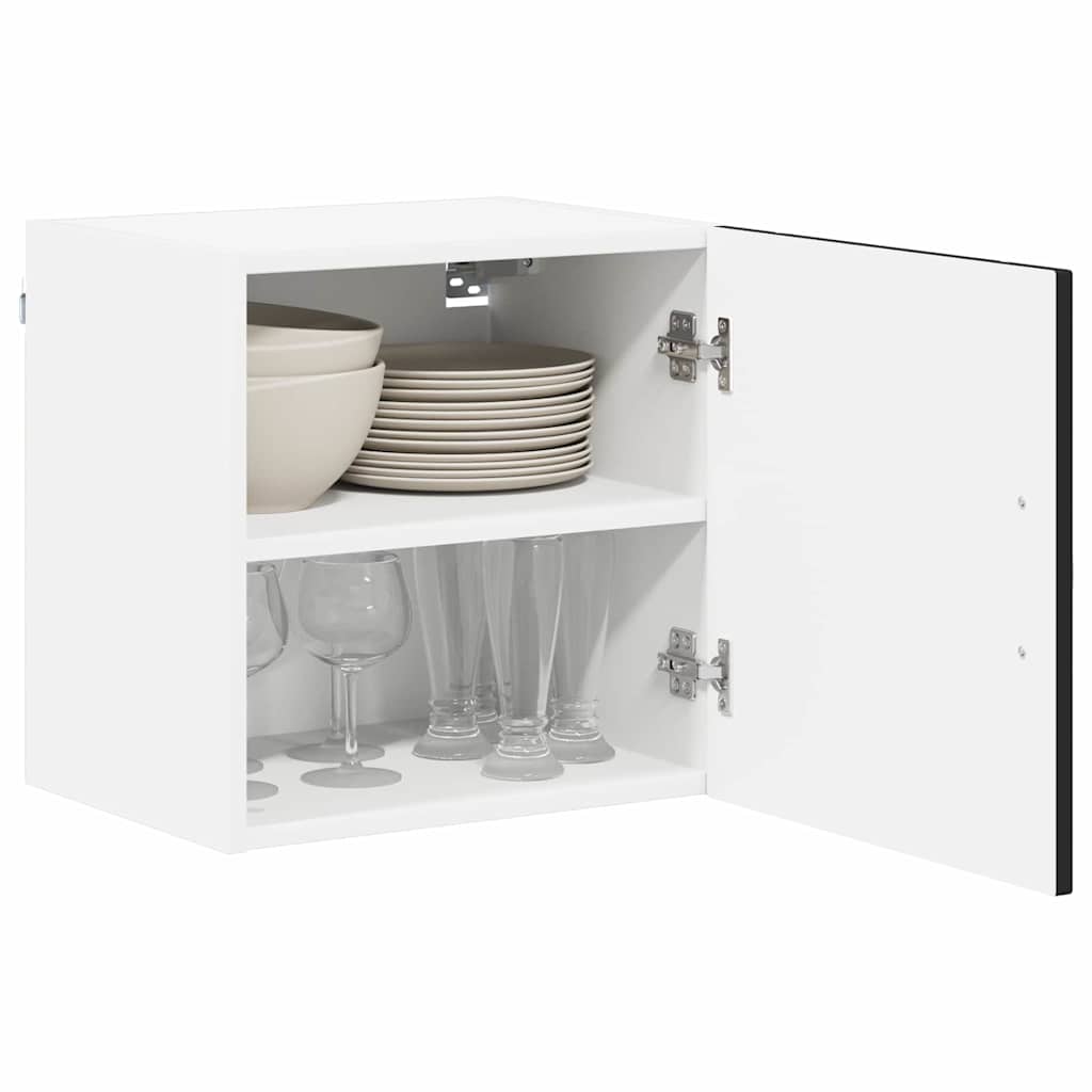 Ormar za Zid Lucca 2 pcs Crna 40 x 31 x 40 cm Konstruirano drvo