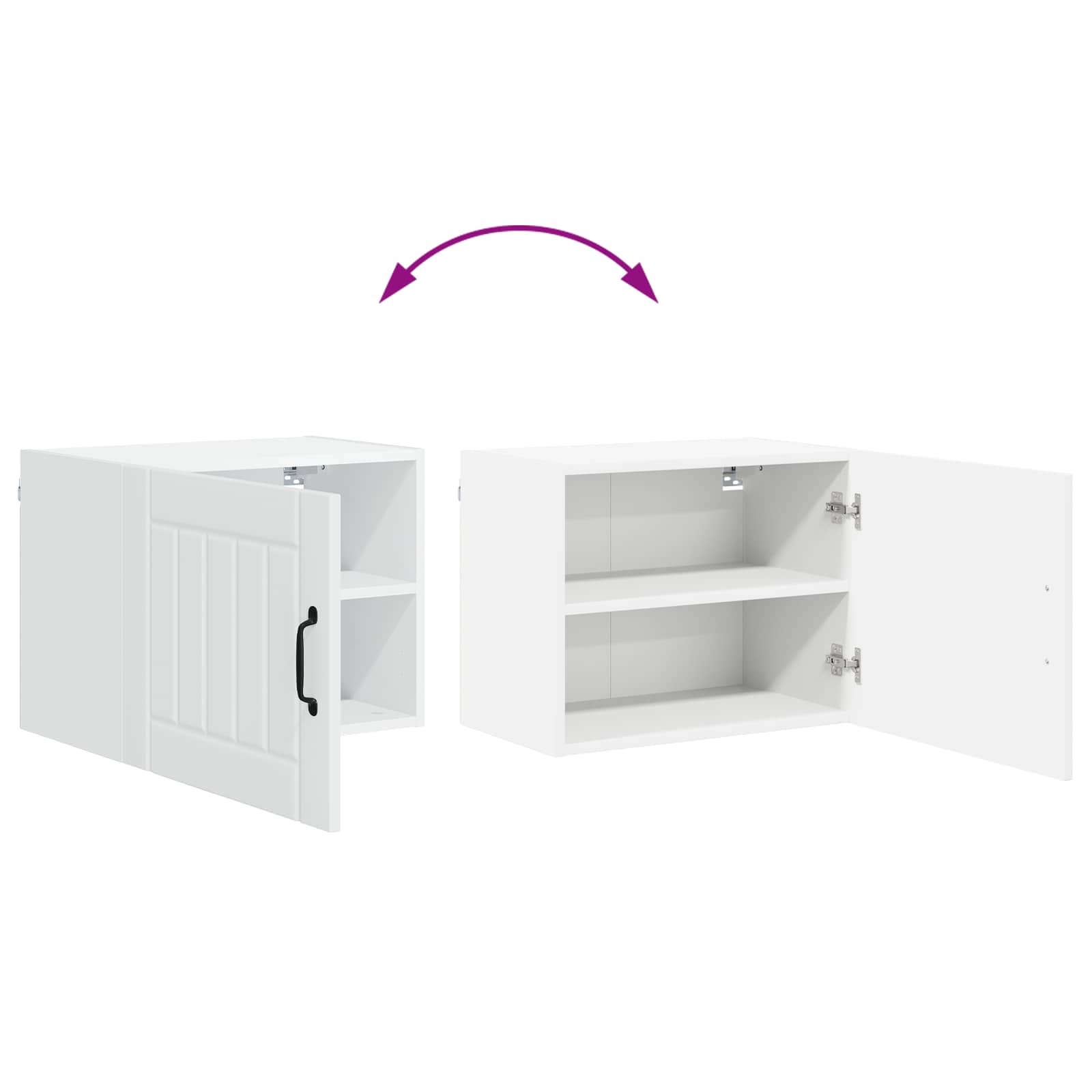 Ormar za Zid Lucca 2 pcs Bijela 50 x 31 x 40 cm