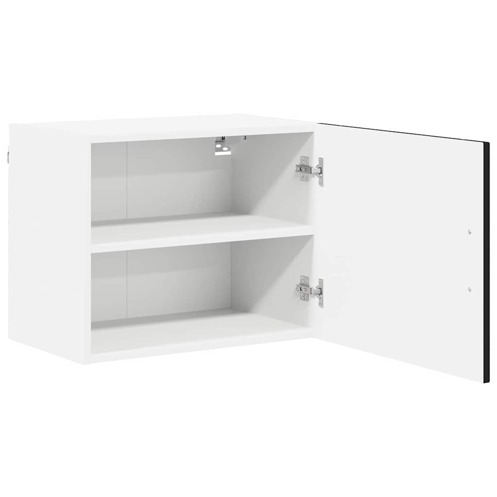 Ormar za Zid Lucca 2 pcs Crna 50 x 31 x 40 cm Konstruirano drvo