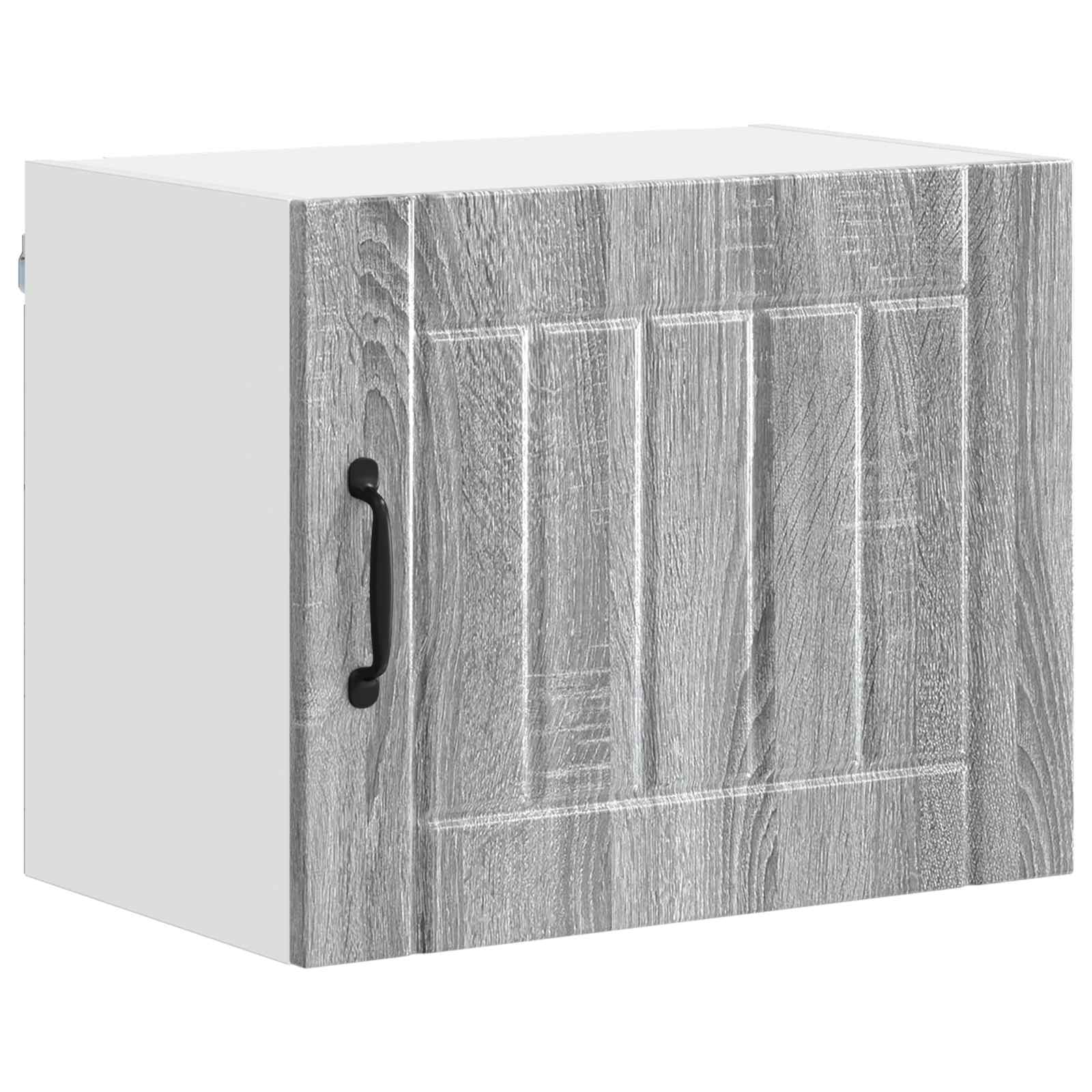 Ormar za Zid Lucca 2 pcs Siva sonoma 50 x 31 x 40 cm