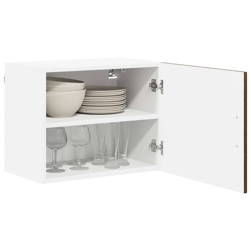 Ormar za Zid Lucca 2 pcs Smeđi hrast 50 x 31 x 40 cm