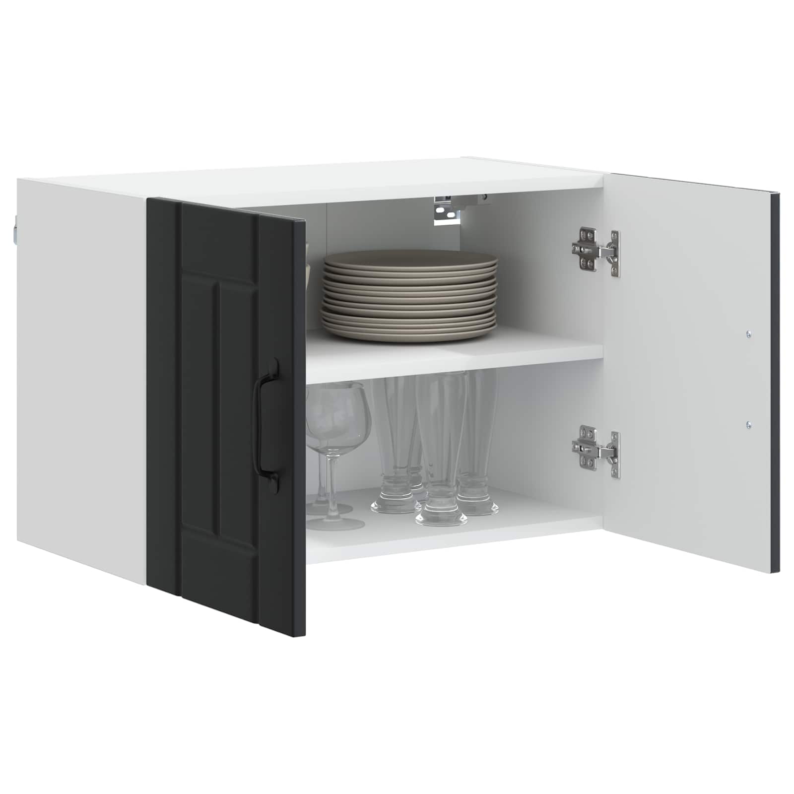 Ormar za Zid Lucca Crna 60 x 31 x 40 cm Konstruirano drvo