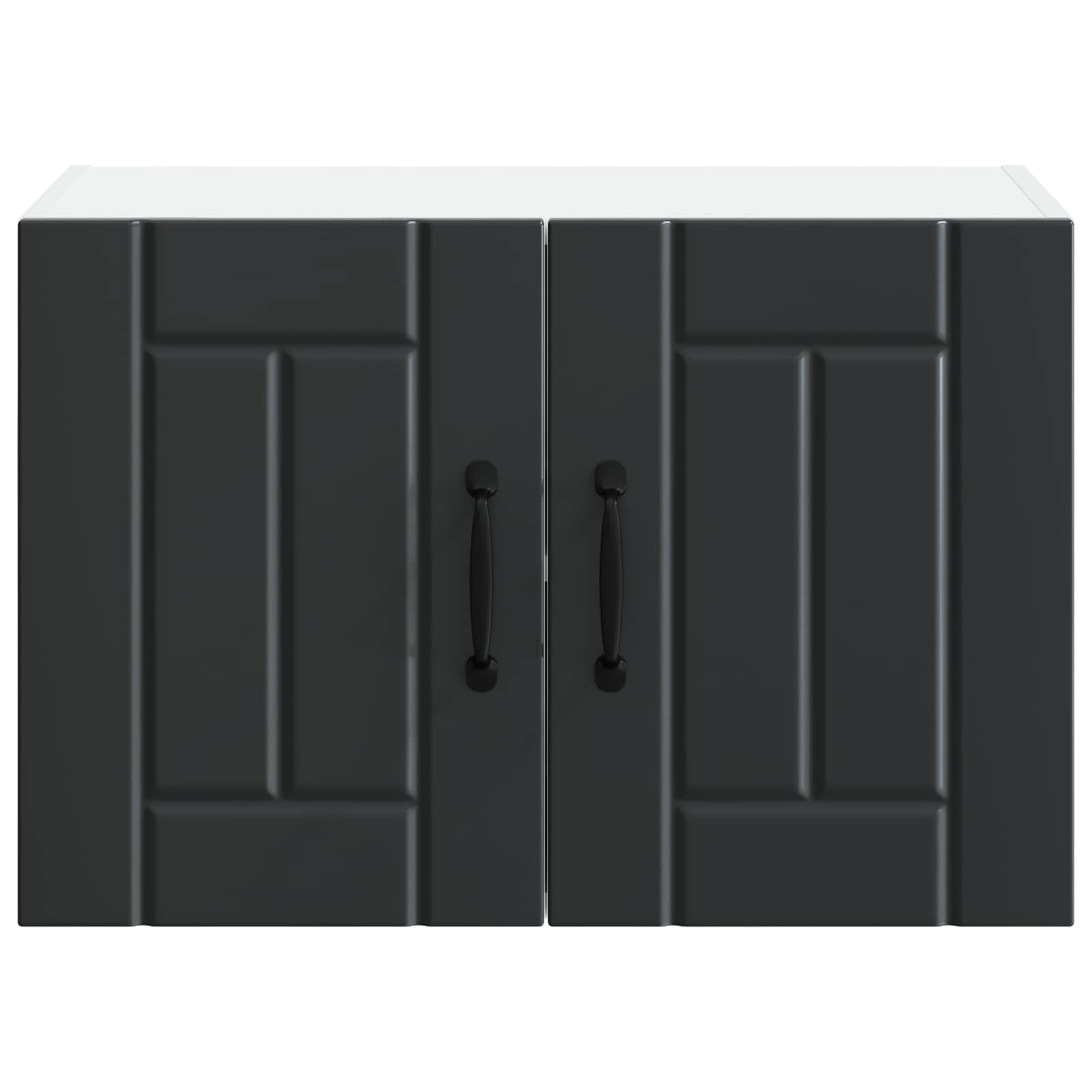 Ormar za Zid Lucca 2 pcs Crna 60 x 31 x 40 cm Konstruirano drvo