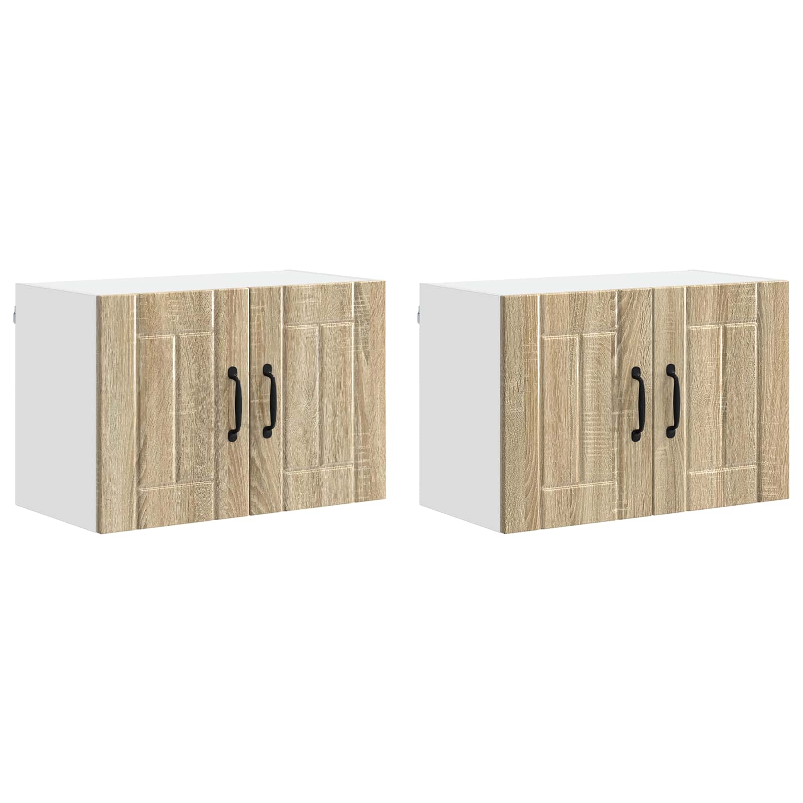 Ormar za Zid Lucca 2 pcs Hrast sonoma 60 x 31 x 40 cm