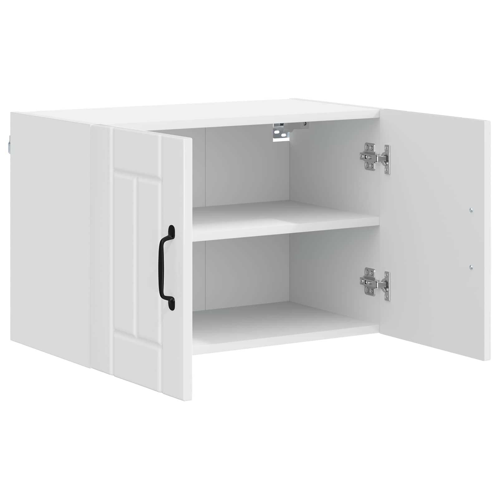 Ormar za Zid Lucca 2 pcs Bijela visokog sjaja 60 x 31 x 40 cm