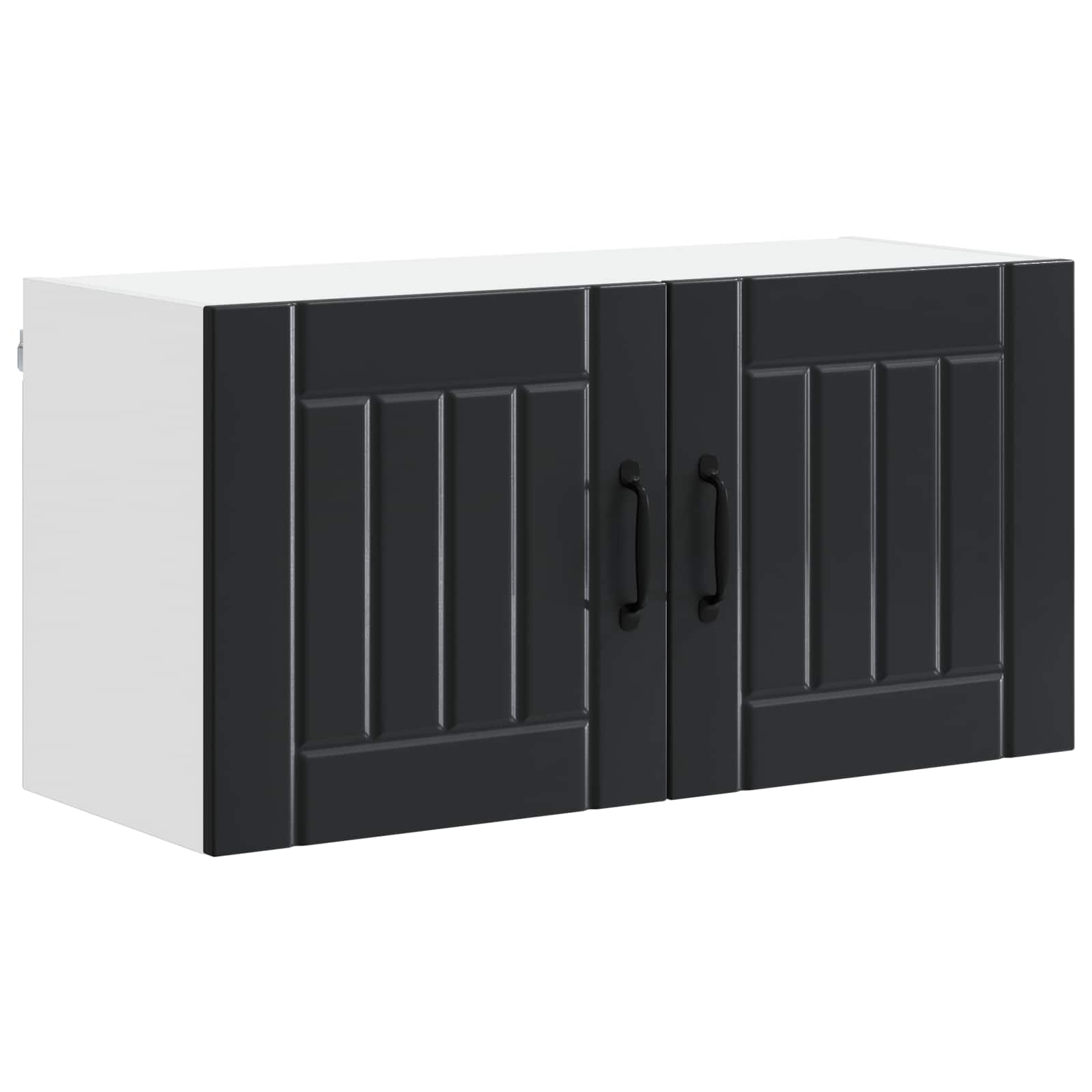 Ormar za Zid Lucca Crna 80 x 31 x 40 cm Konstruirano drvo