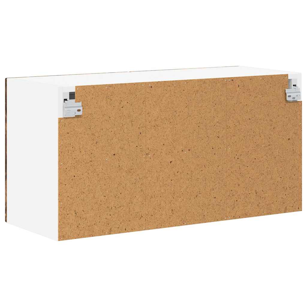 Zidni stakleni ormarić Lucca Dimljeni hrast 80 x 31 x 40 cm