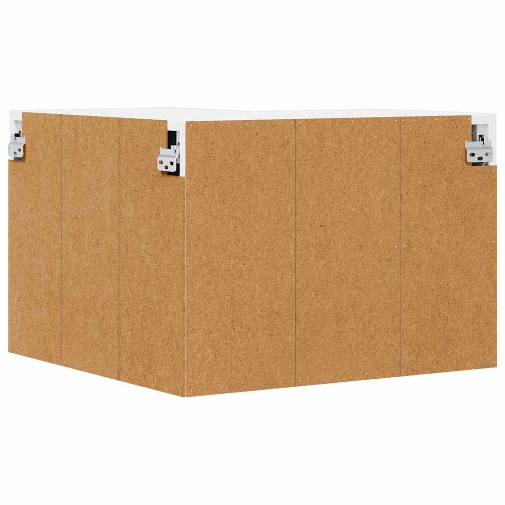 Zidni kutni ormar Lucca Bijela visokog sjaja 57 x 57 x 40 cm