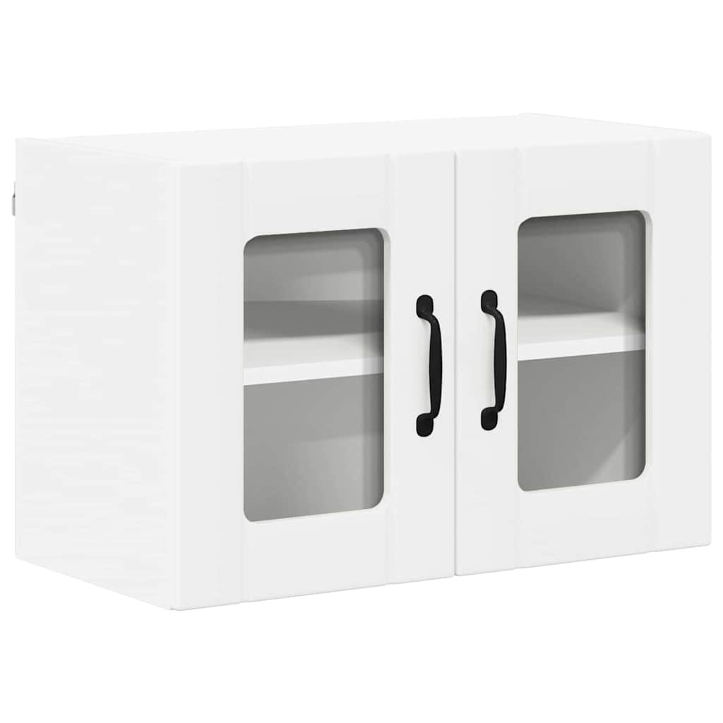 Zidni stakleni ormarić Lucca 2 pcs Bijela 60 x 31 x 40 cm
