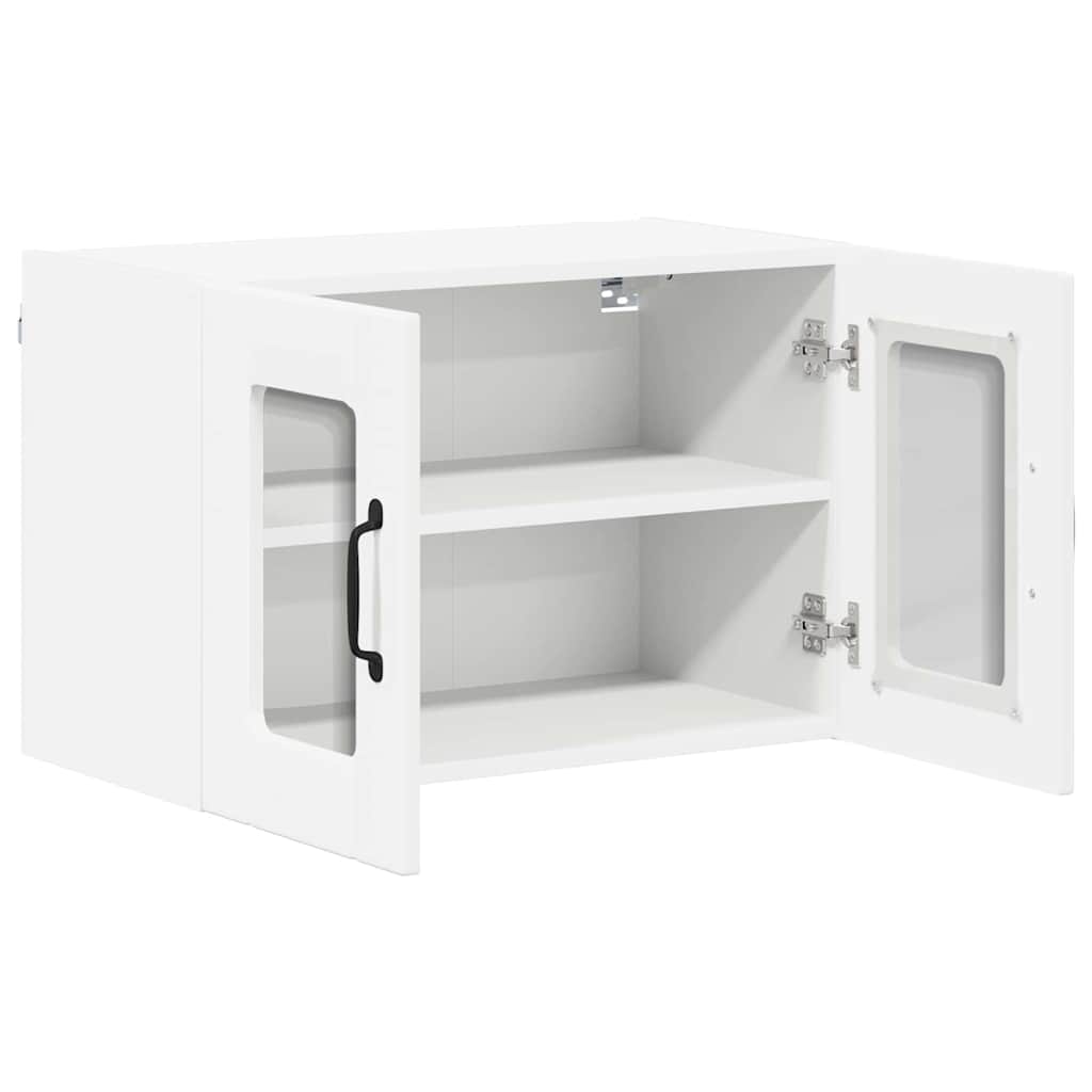 Zidni stakleni ormarić Lucca 2 pcs Bijela 60 x 31 x 40 cm