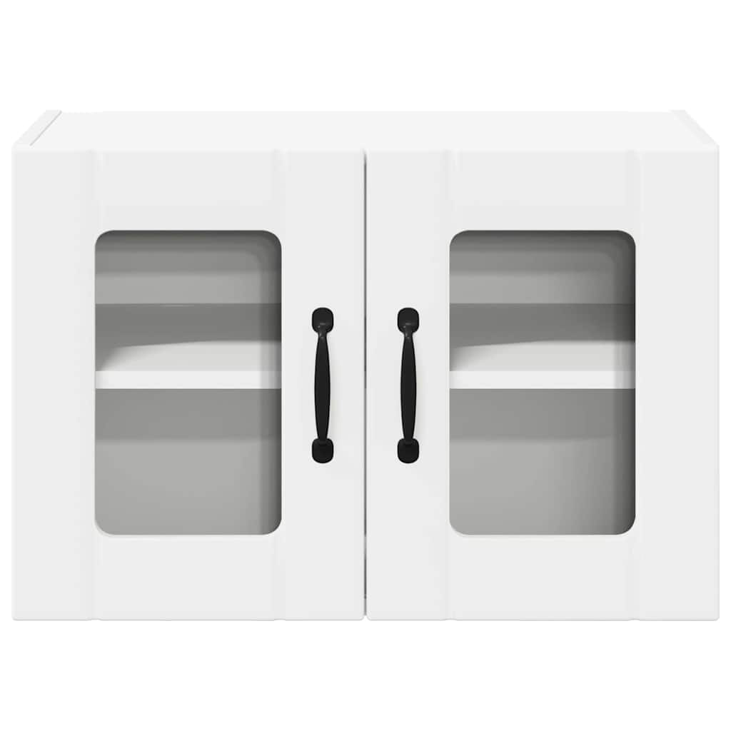Zidni stakleni ormarić Lucca 2 pcs Bijela 60 x 31 x 40 cm