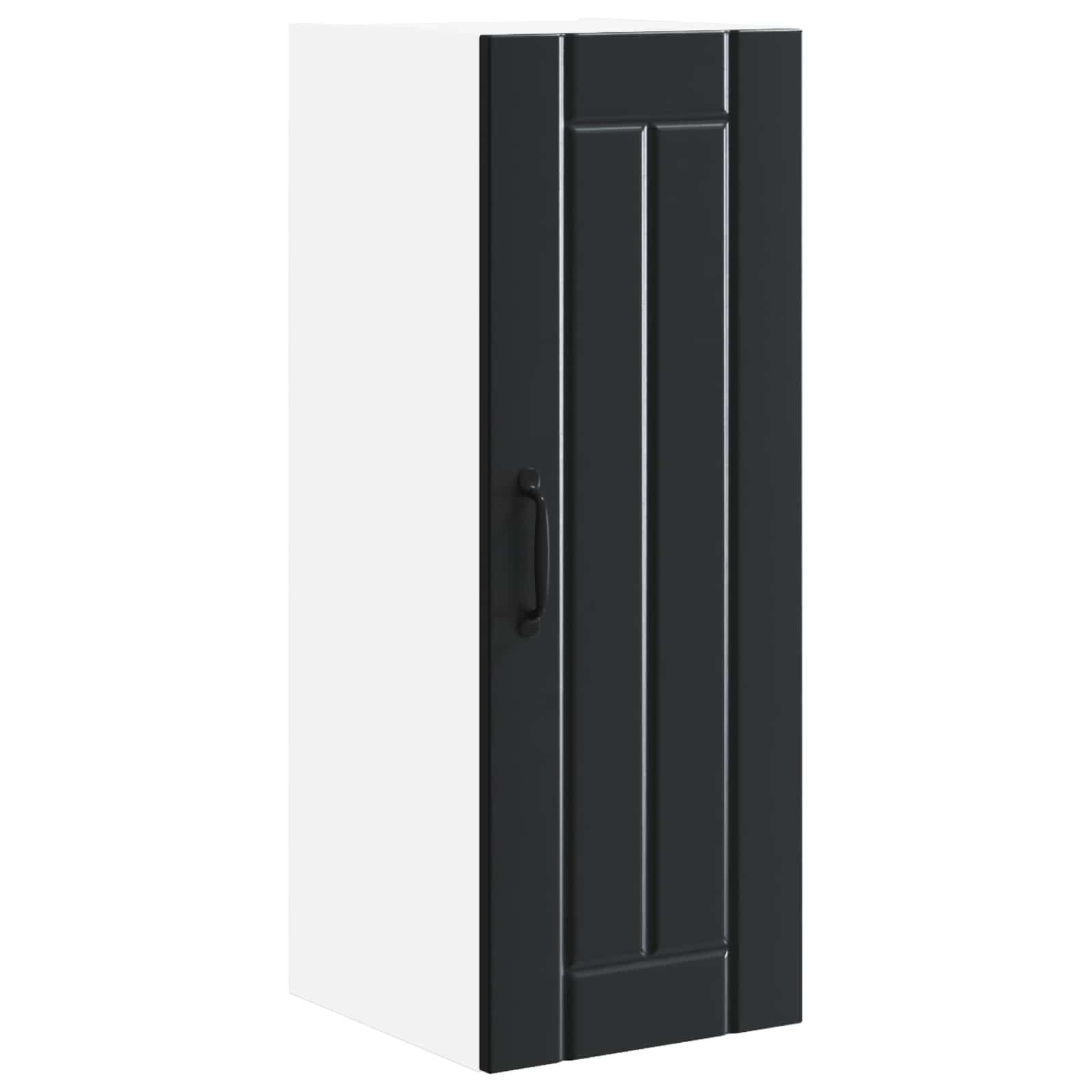 Ormar za Zid Lucca Crna 30 x 31 x 80 cm Konstruirano drvo