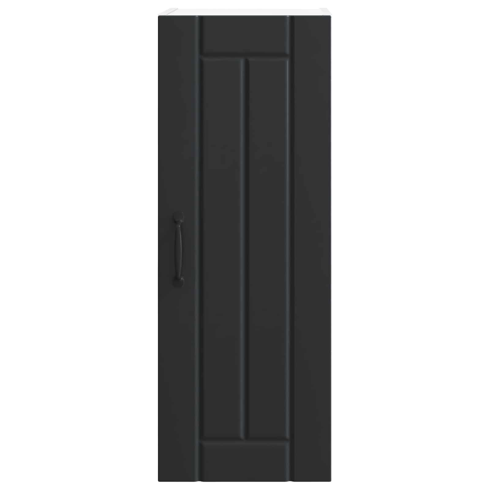 Ormar za Zid Lucca Crna 30 x 31 x 80 cm Konstruirano drvo