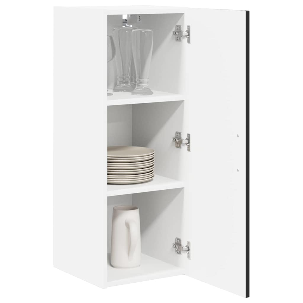 Ormar za Zid Lucca Crna 30 x 31 x 80 cm Konstruirano drvo