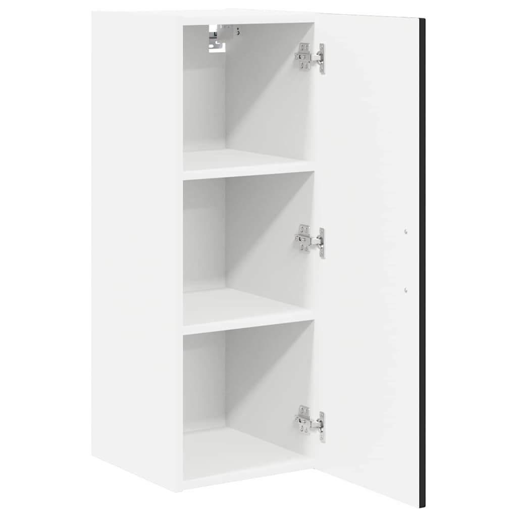 Ormar za Zid Lucca 2 pcs Crna 30 x 31 x 80 cm Konstruirano drvo