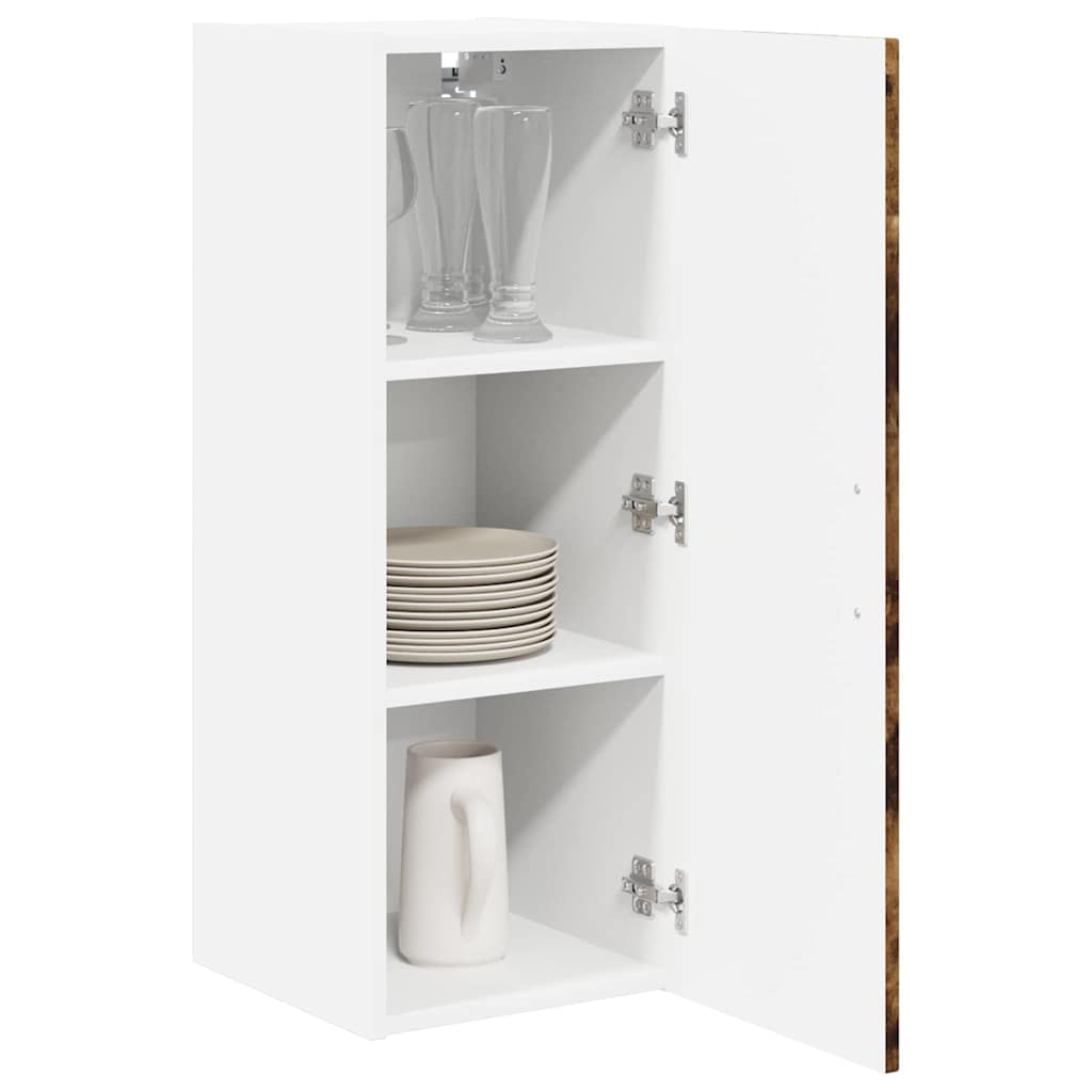 Ormar za Zid Lucca 2 pcs Dimljeni hrast 30 x 31 x 80 cm