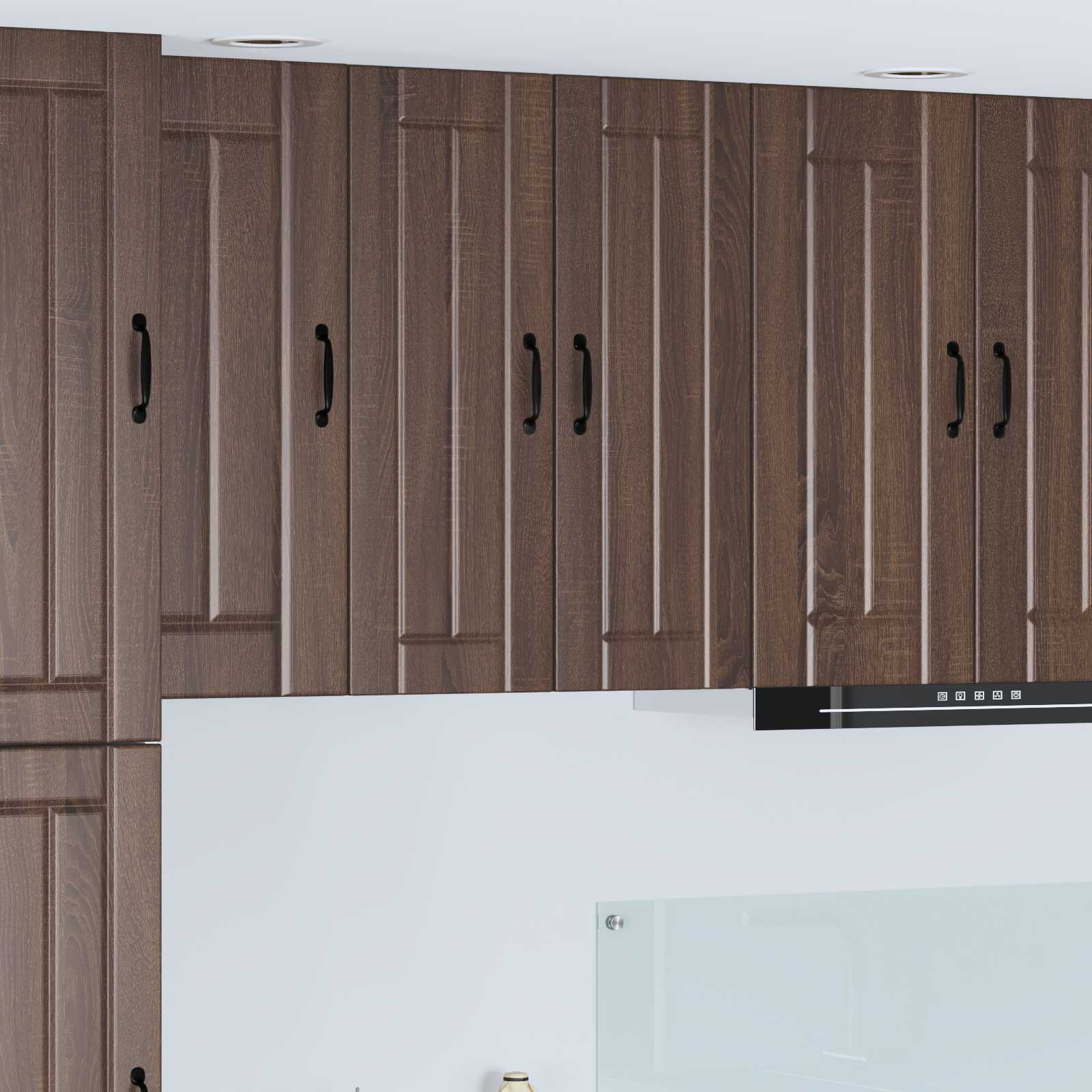 Ormar za Zid Lucca 2 pcs Smeđi hrast 30 x 31 x 80 cm