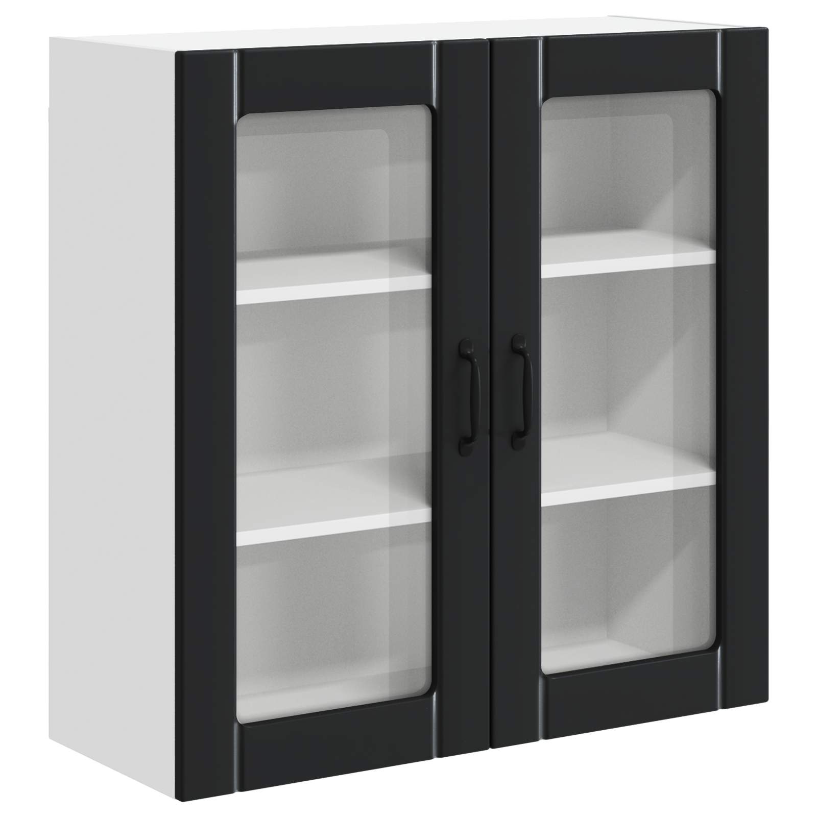Zidni stakleni ormarić Lucca Crna 80 x 31 x 80 cm